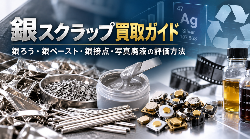 銀スクラップ買取ガイド|銀ろう・銀ペースト・銀接点