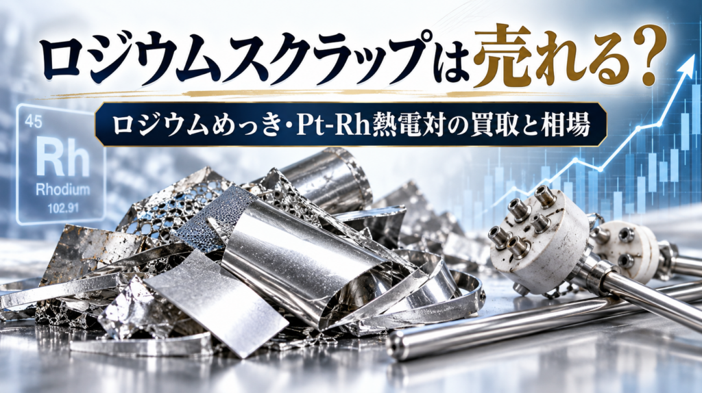 ロジウムスクラップの買取相場と熱電対