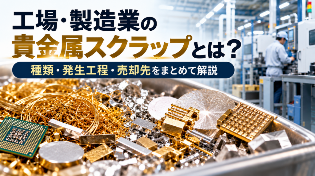 工業用貴金属スクラップの買取